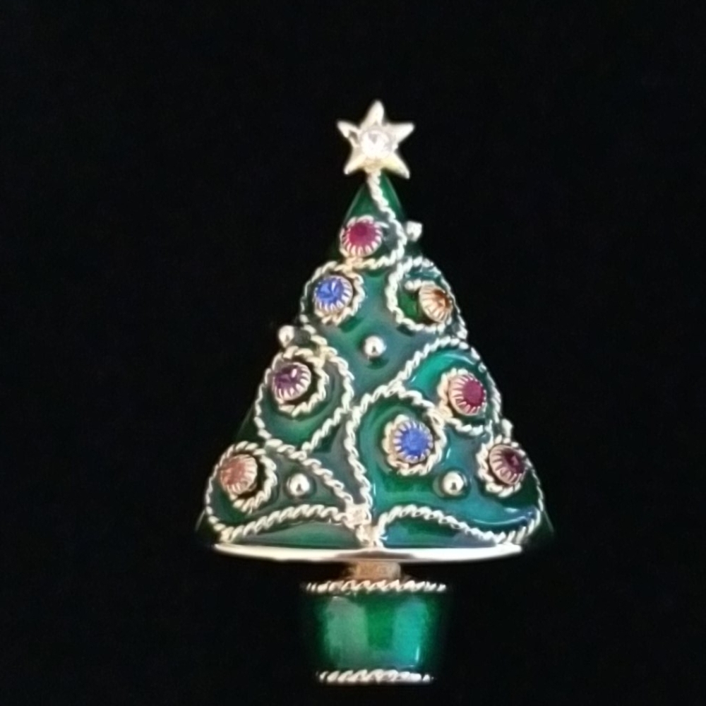 Christmas Brooch with Earrings